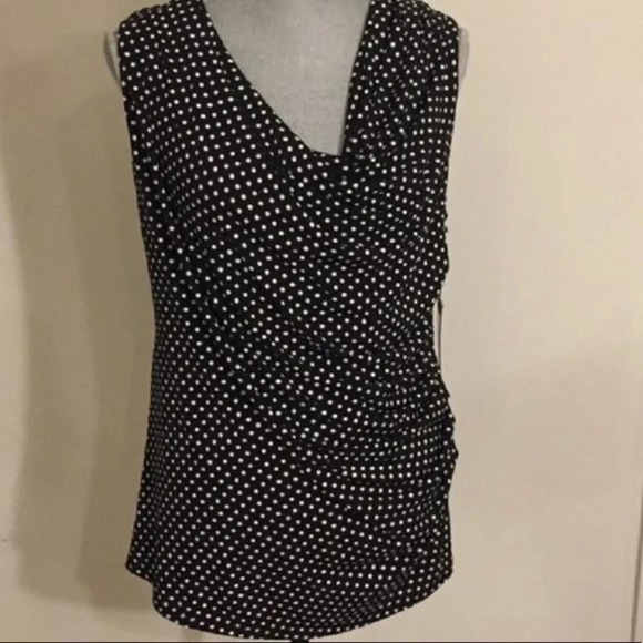 Vince Camuto Polka Dot Blouse size Medium - Picture 3 of 4